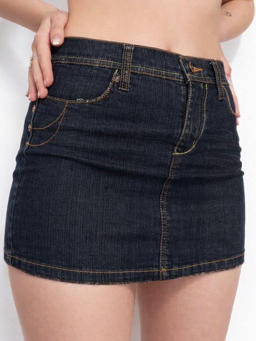 VINTAGE Y2K denim Mini Skirt